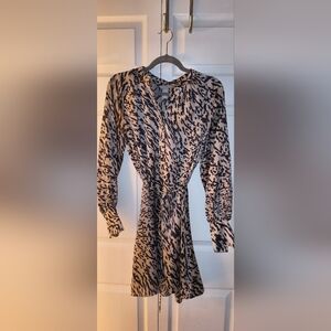 H&M Leopard Print Blouse XS